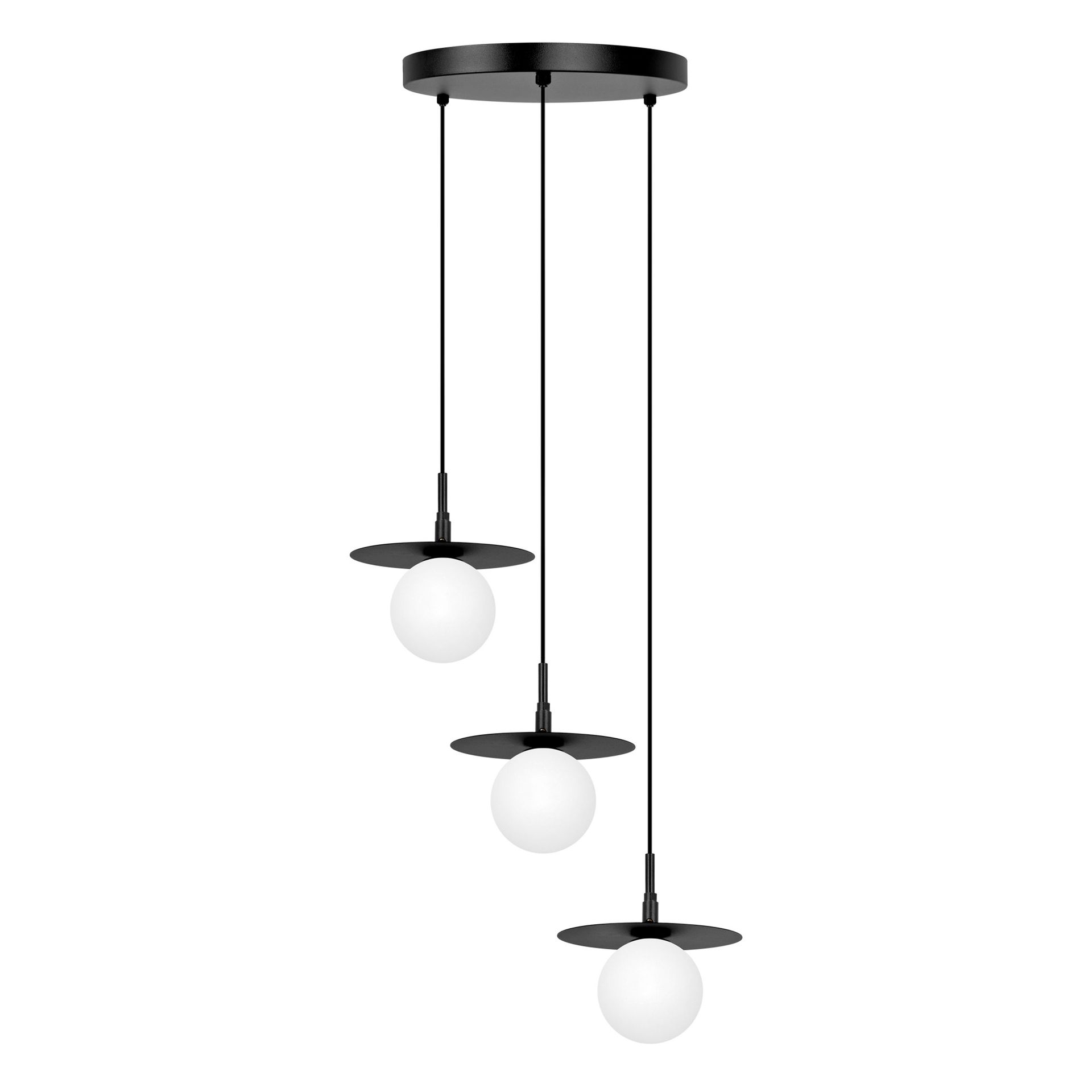 Dekoracyjna lampa wisząca z ruchomymi tarczami K-5375 z serii SANTE