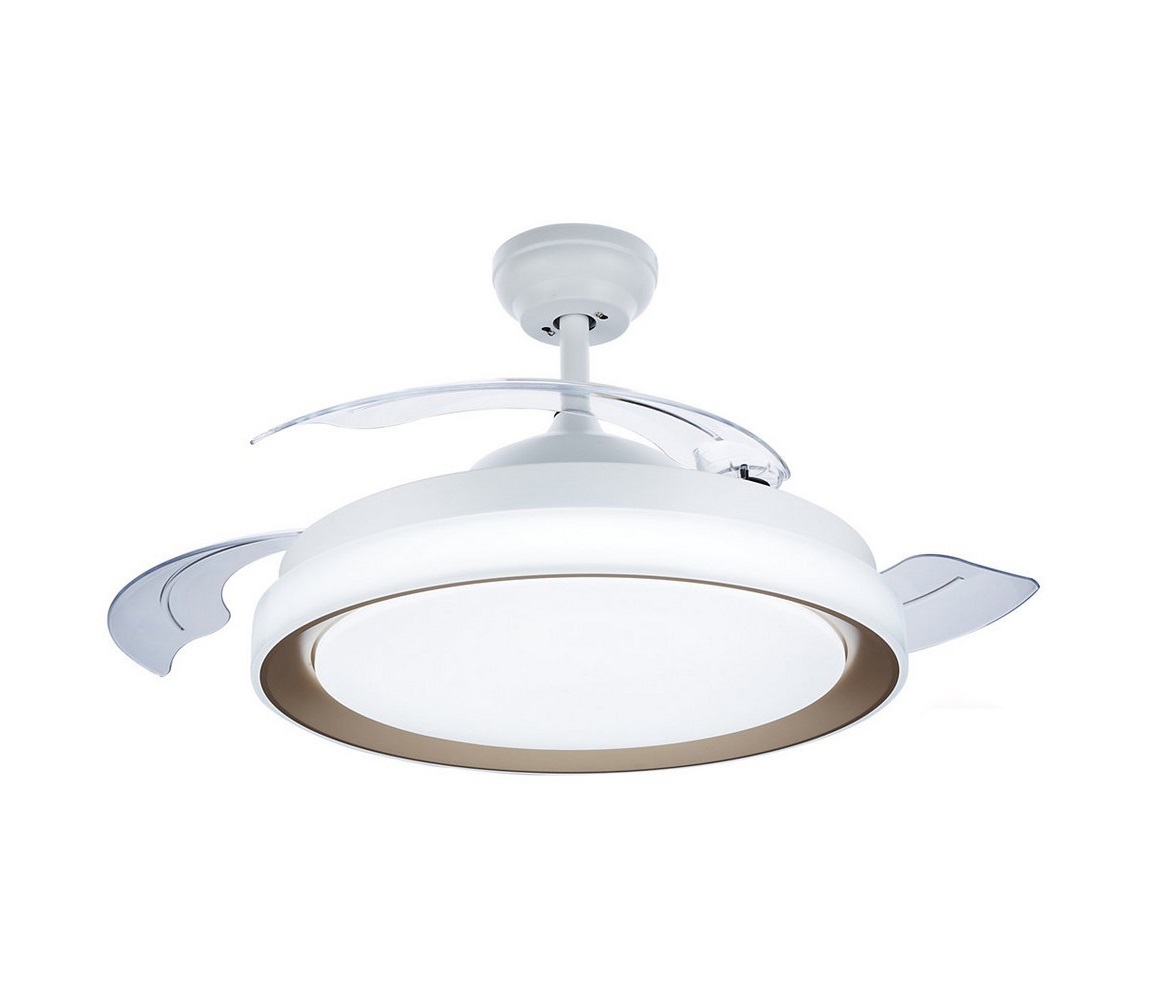 LED fan lamp PHILIPS BLISS, 35W + 28W, 2700-5500K, 4500 lm, white, with remote control, O51 cm