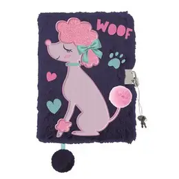 Pamiętnik A5 Włochacz z kłódką 3D My Little Friend Lady Poodle 96 k. - ST-Majewski