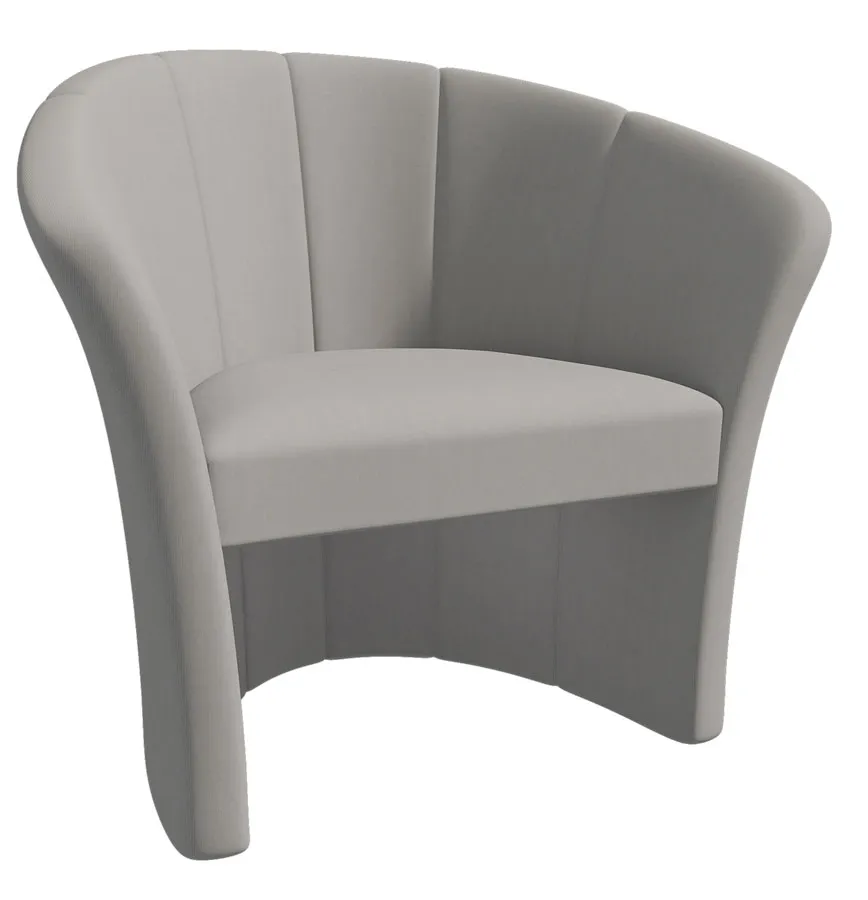 Szary nowoczesny fotel kubełkowy W0-F83