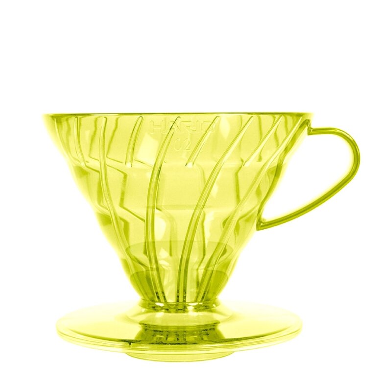 Plastikowy Drip Hario V60-02 Sunflower Yellow - Żółty
