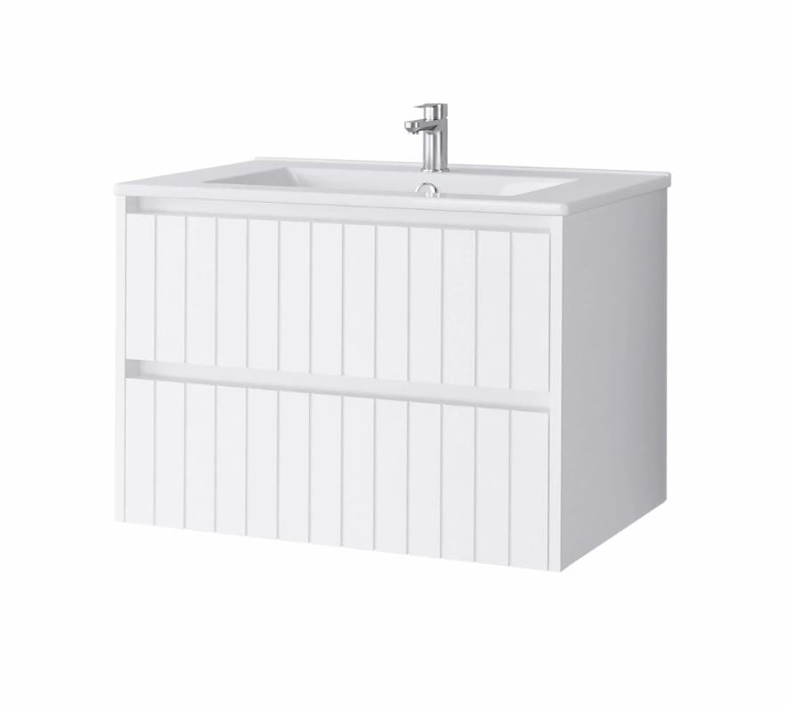 Szafka łazienkowa z umywalką Uptrend Melito 70 cm biały mat 002-SU70-01+UP4530-700