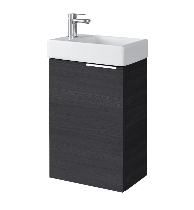 Szafka łazienkowa z umywalką Uptrend Fika 40 cm antracyt 003-SU40-03+TR41355