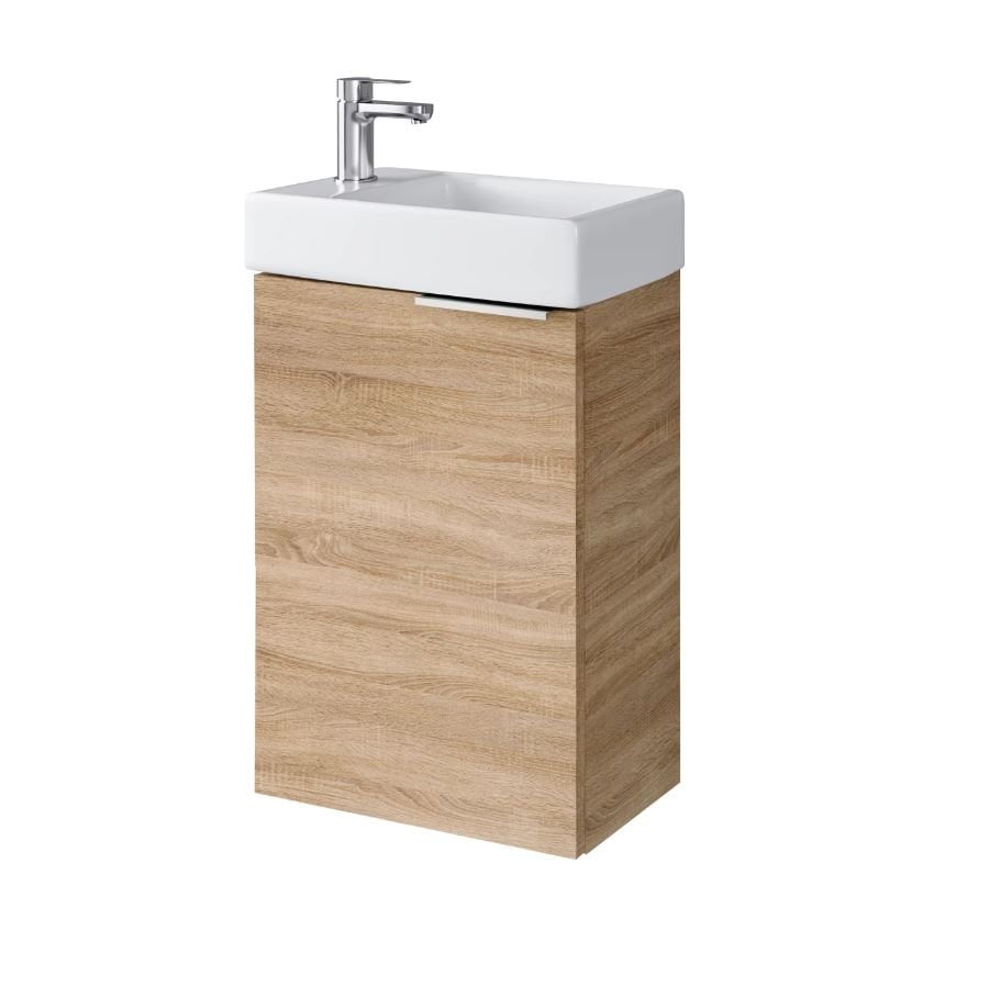 Szafka łazienkowa z umywalką Uptrend Fika 40 cm dąb sonoma 003-SU40-04+TR41355