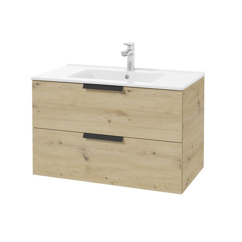 Szafka łazienkowa pod umywalkę Defra Faro 80 cm dąb artisan 001-D-08023