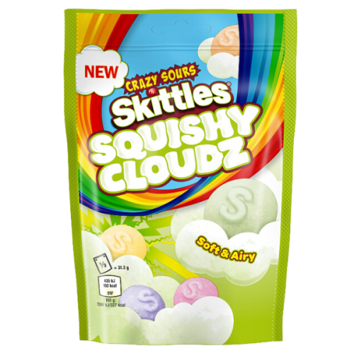 Cukierki Skittles Squishy Cloudz Crazy Sours 94g