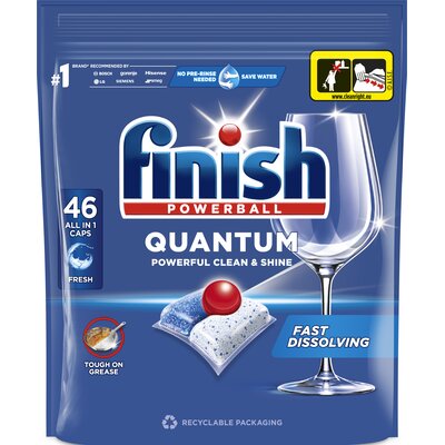 Finish Quantum Fresh Kapsułki do mycia naczyń w zmywarce 478,4 g (46 sztuk)
