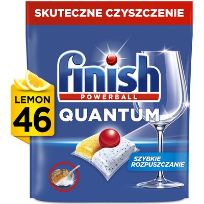FINISH Quantum All In 1 Kapsułki Do Zmywarki Lemon 46szt.