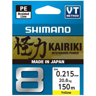Plecionka SHIMANO Kairiki 8 0.215 mm / 150 m Żółty