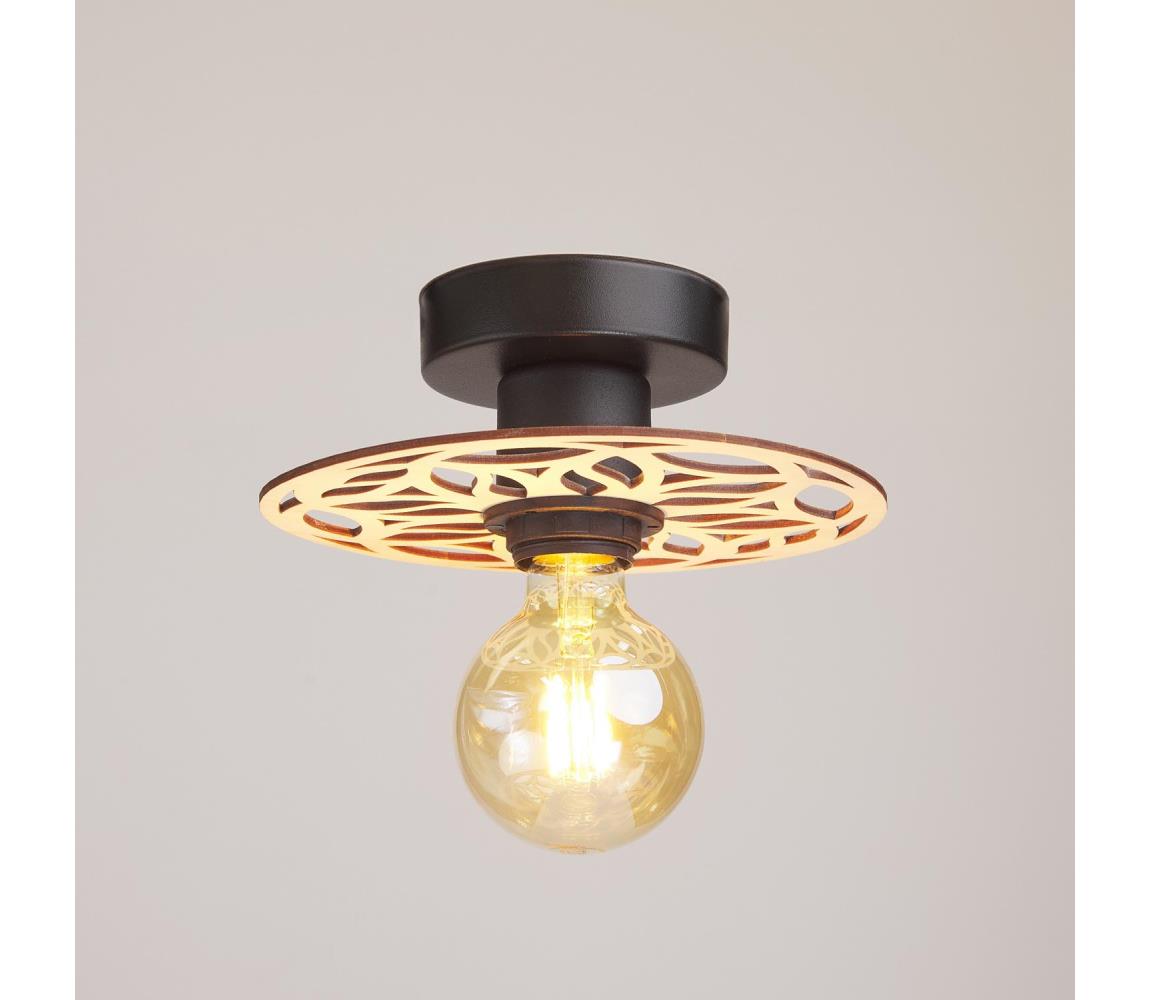 Żyrandol natynkowy FALCO 1xE27/60W/230V śr. 20 cm beżowy