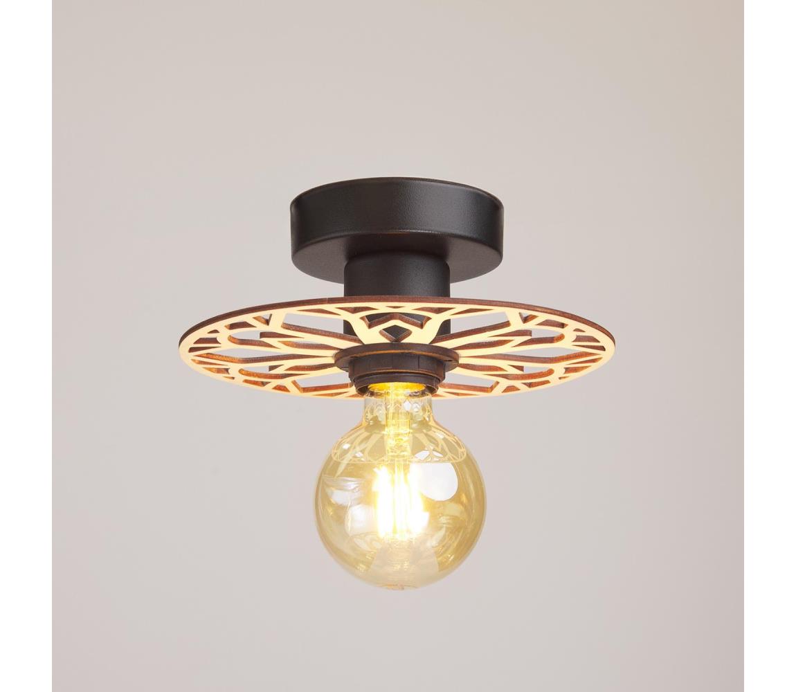 Żyrandol natynkowy FALCO 1xE27/60W/230V śr. 20 cm beżowy