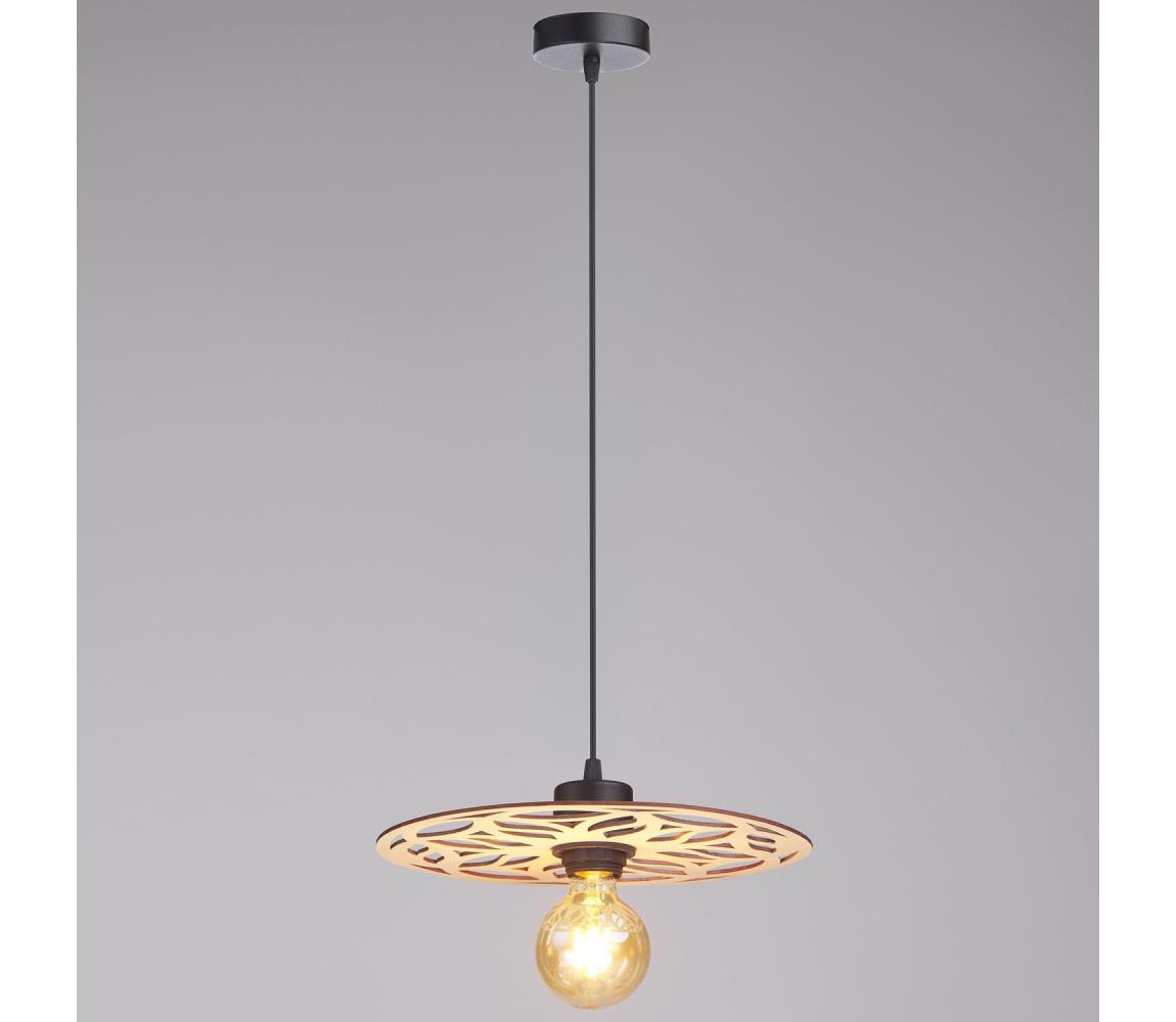Żyrandol na lince FALCO 1xE27/60W/230V śr. 30 cm beżowy