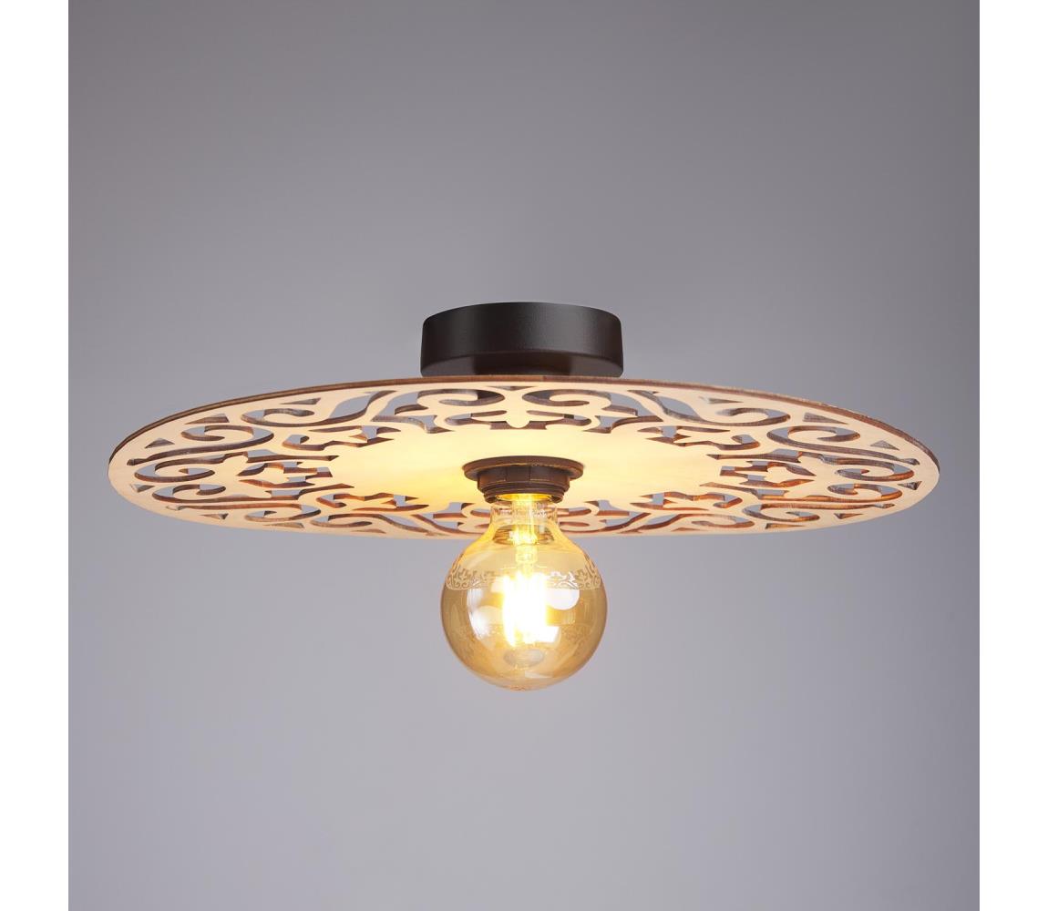 Żyrandol natynkowy FALCO 1xE27/60W/230V śr. 40 cm beżowy
