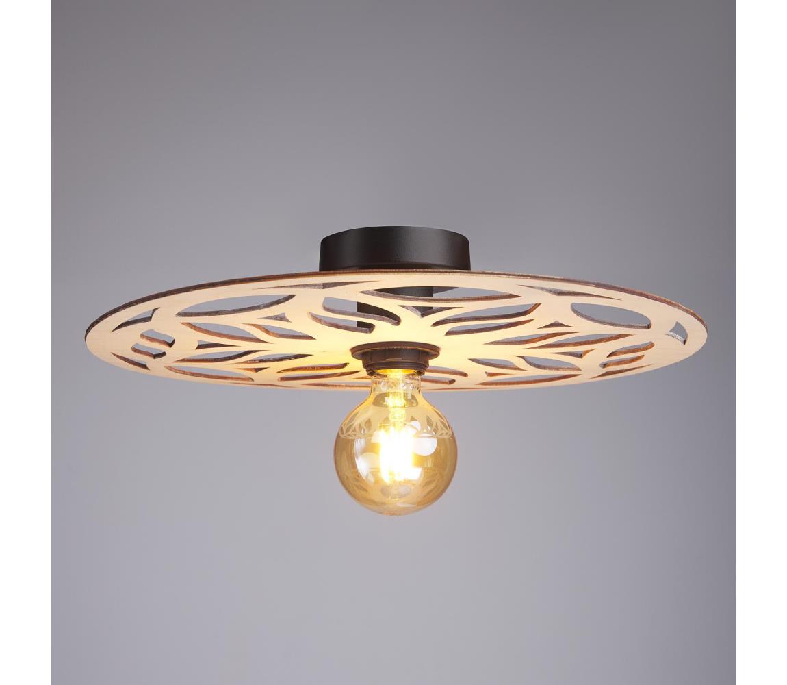 Żyrandol natynkowy FALCO 1xE27/60W/230V śr. 40 cm beżowy