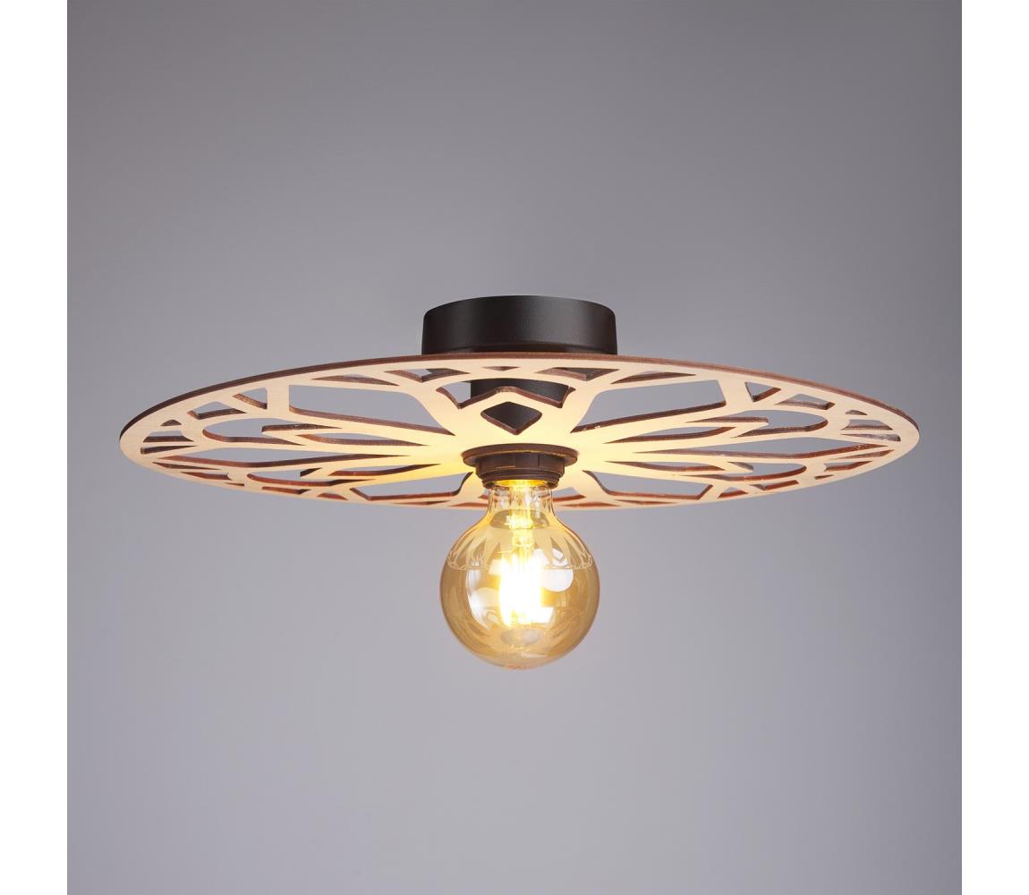 Żyrandol natynkowy FALCO 1xE27/60W/230V śr. 40 cm beżowy