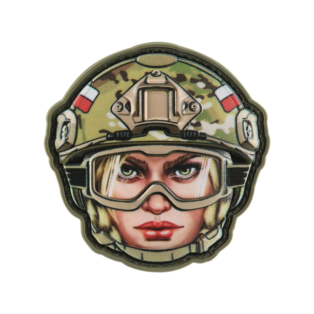 M-Tac - Naszywka Emoji Poland №5 Kobieta - PVC 3D - Camo - 51353605