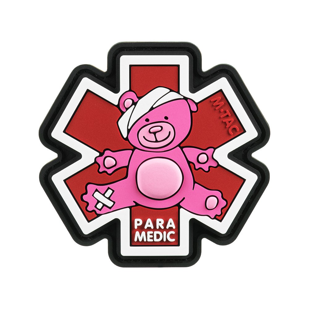 M-Tac - Naszywka Paramedic MiĹ - PVC 3D - BiaĹy/Czerwony - 51348343