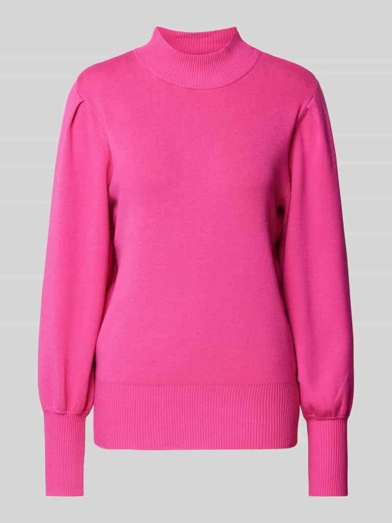 Sweter z dzianiny z golfem model ‘FONNY’