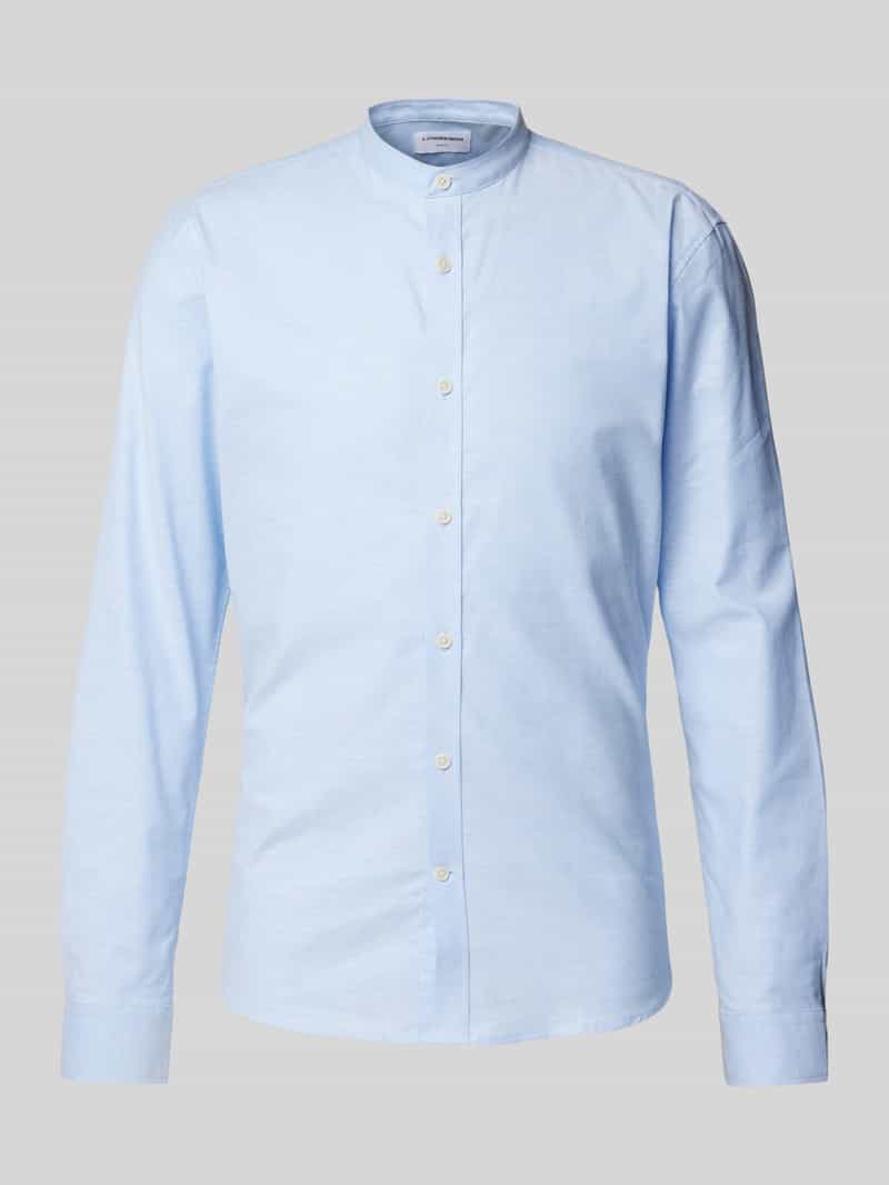Koszula casualowa o kroju slim fit ze stójką model ‘Oxford’