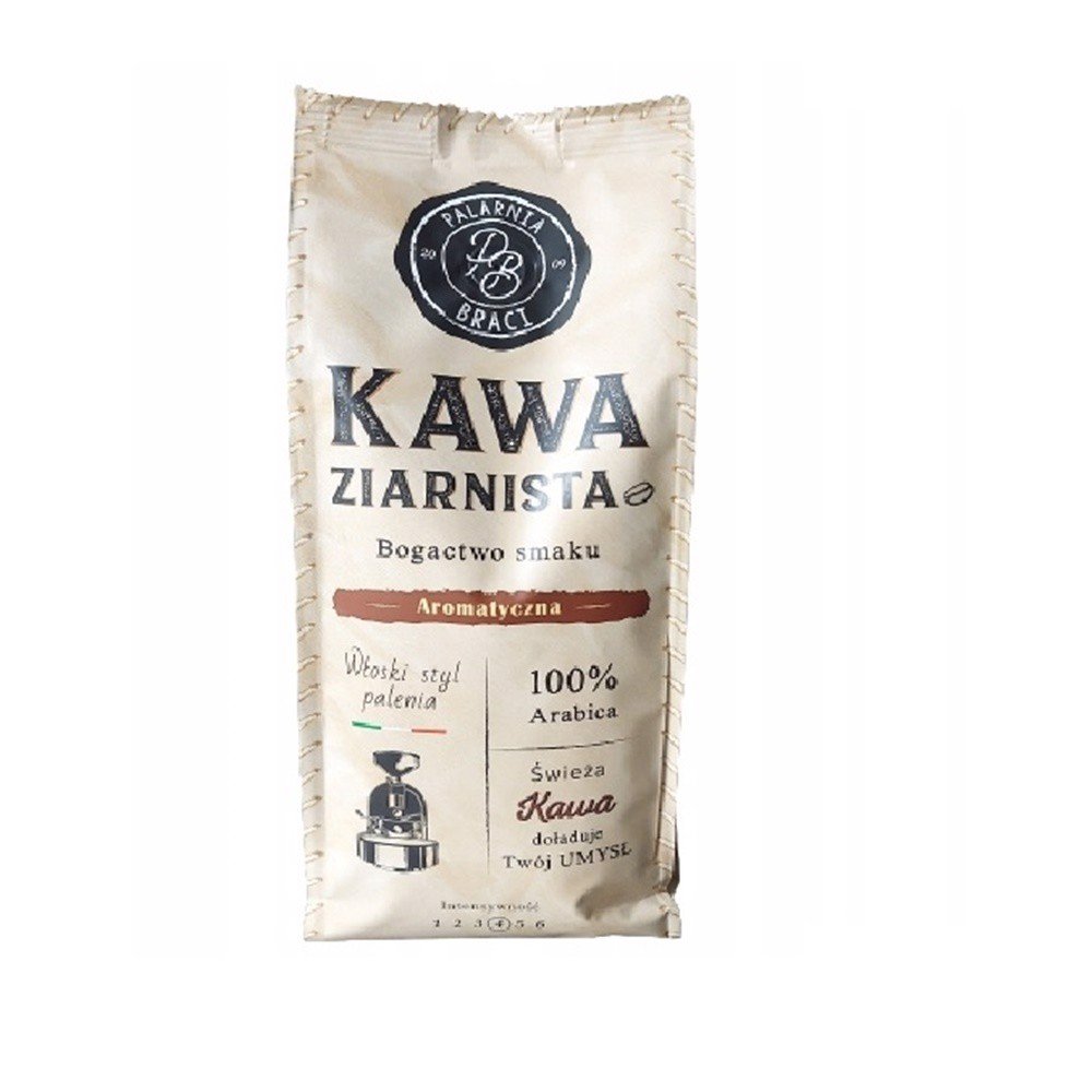 Kawa Ziarnista Aromatyczna 100% arabica Palarnia Braci 200g