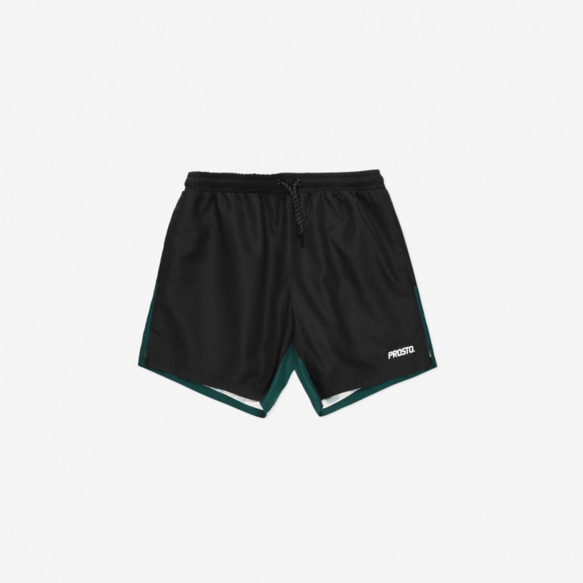 Męskie spodenki  plażowe Prosto Shorts Allo - czarne - PROSTO
