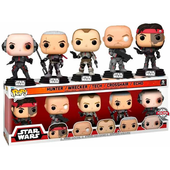 SET 5 POP FIGURES STAR WARS EXCLUSIVE