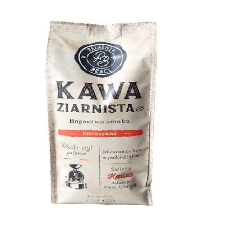 Kawa Ziarnista Intensywna Palona w Włoskim Stylu Palarnia Braci 400g