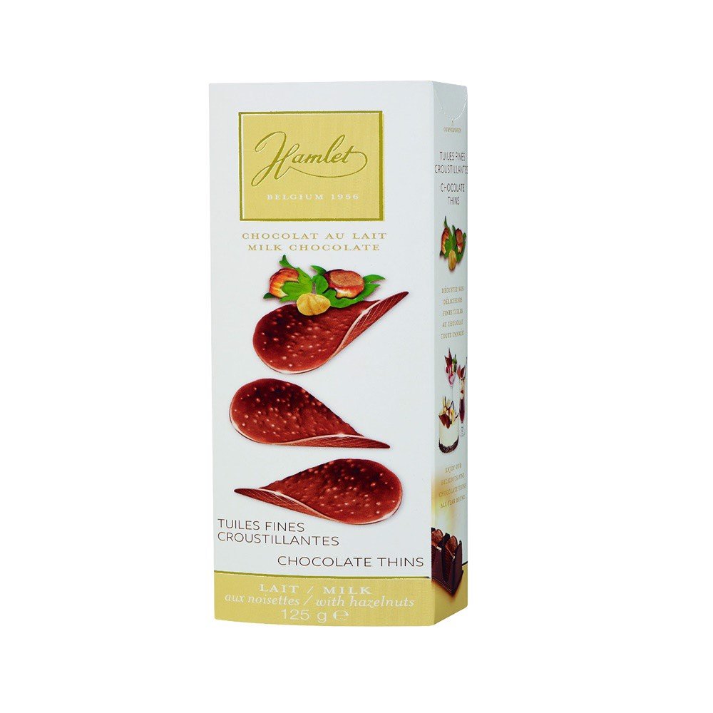 Czekoladowe Płatki z Orzechami Hamlet Chocolate Thins z Belgii 125g