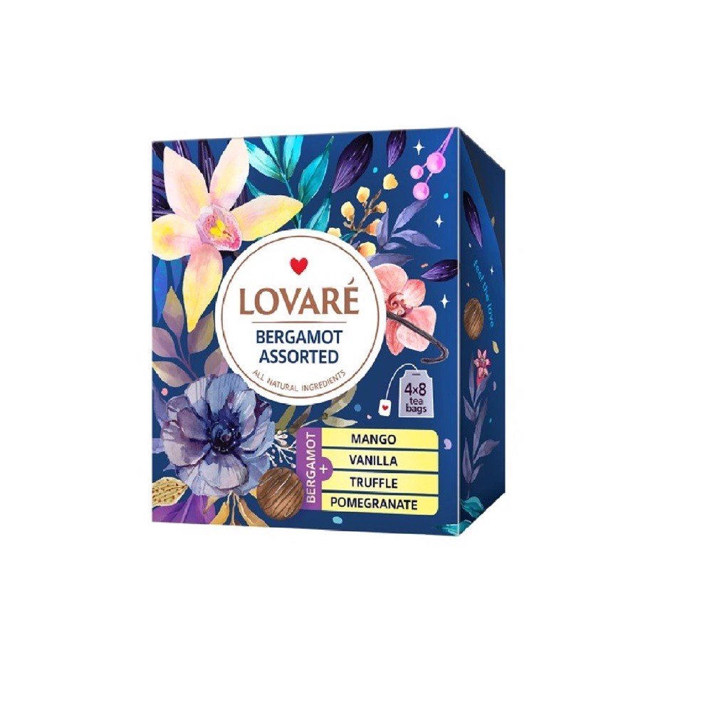 Zestaw Herbat Lovare Bergamot Assorted 4 Smaki 32 Torebki 64g
