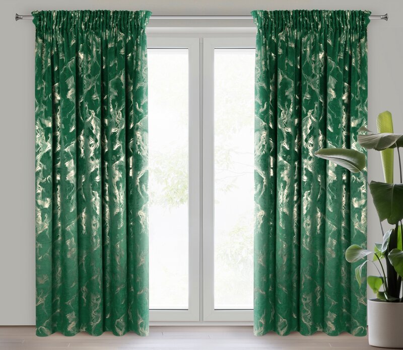 Zasłona, EUROFIRANY, naira, zielona, 140x270