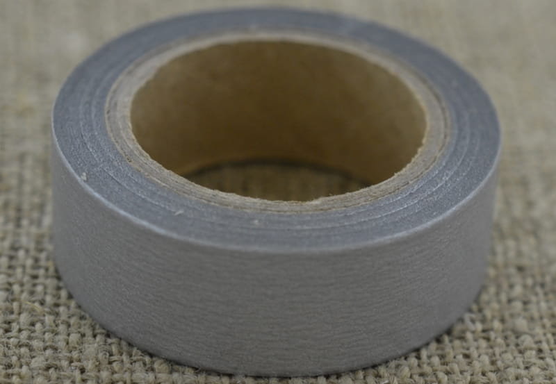 [606039] Taśma washi tape kolor stalowy 10m