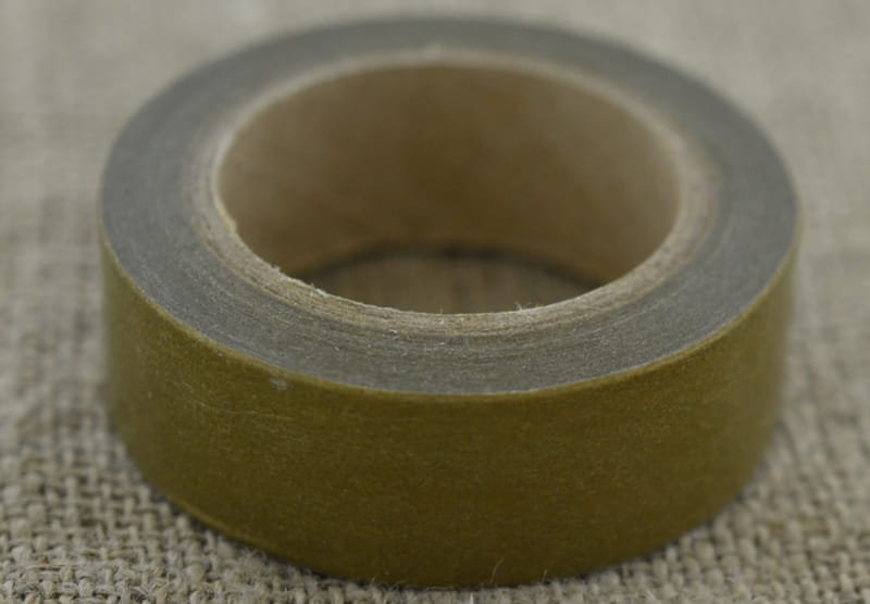 [606038 Taśma washi tape kolor zgniłej zieleni 10m