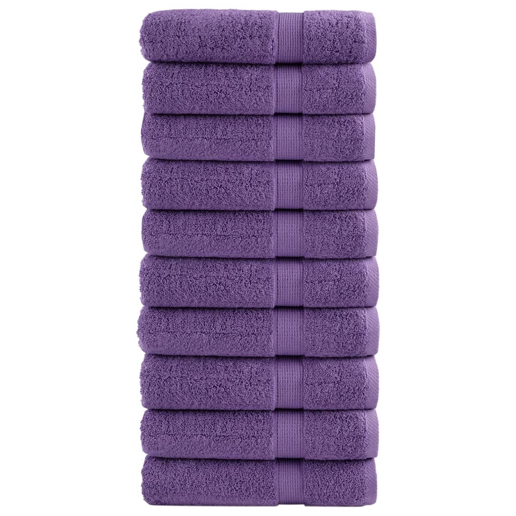 vidaXL Ręczniki kąpielowe, premium, 10 szt., 100x150 cm, bawełna 100%