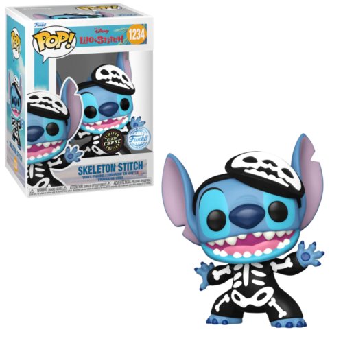 funko pop! lilo & stitch skeleton stitch 1234 se chase