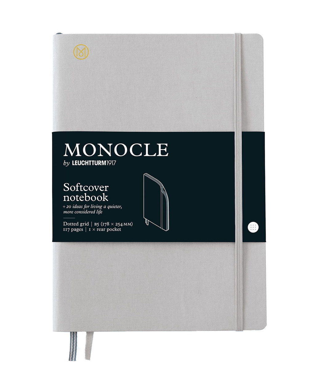 Notatnik Monocle by Leuchtturm1917 Composition B5, Miękka Oprawa, Kropki, Szary