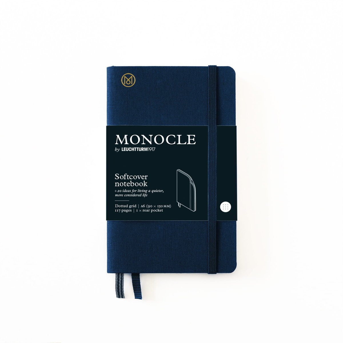 Notatnik Monocle by Leuchtturm1917 Pocket A6, Miękka Oprawa, Kropki, Granatowy