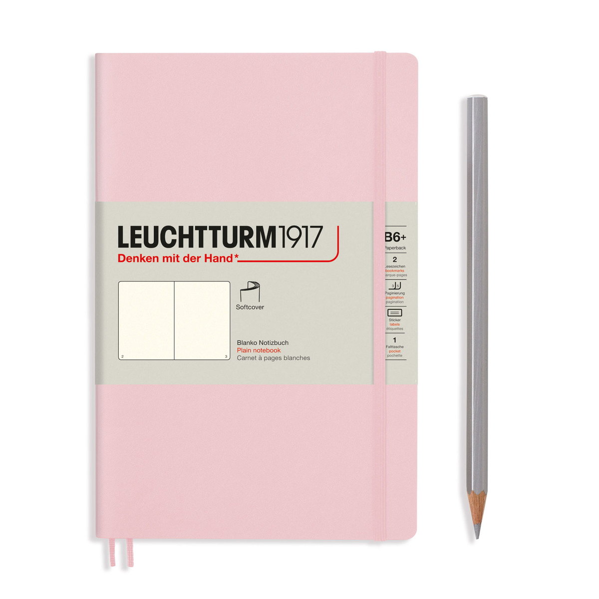 Notatnik Leuchtturm1917 Paperback B6+, Gładki, Powder