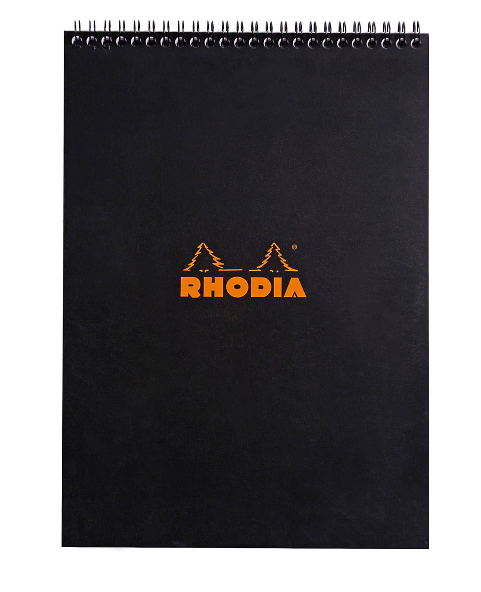 Notatnik Rhodia A4, linie, czarny