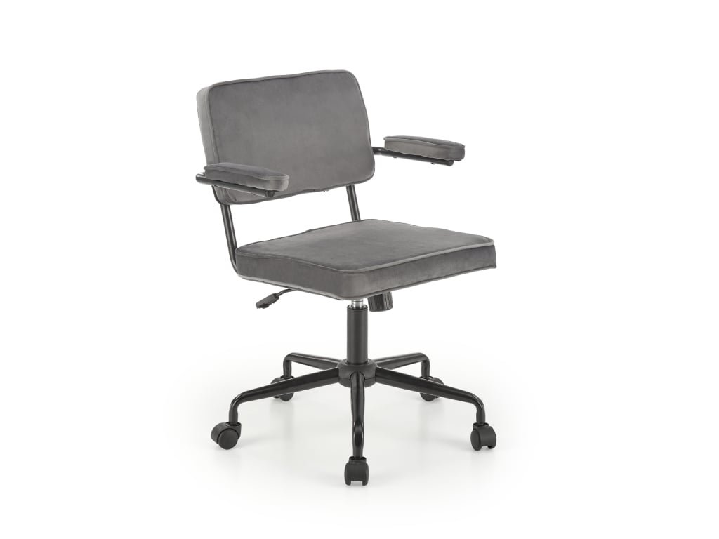 Fotel biurowy FIDEL VELVET szary