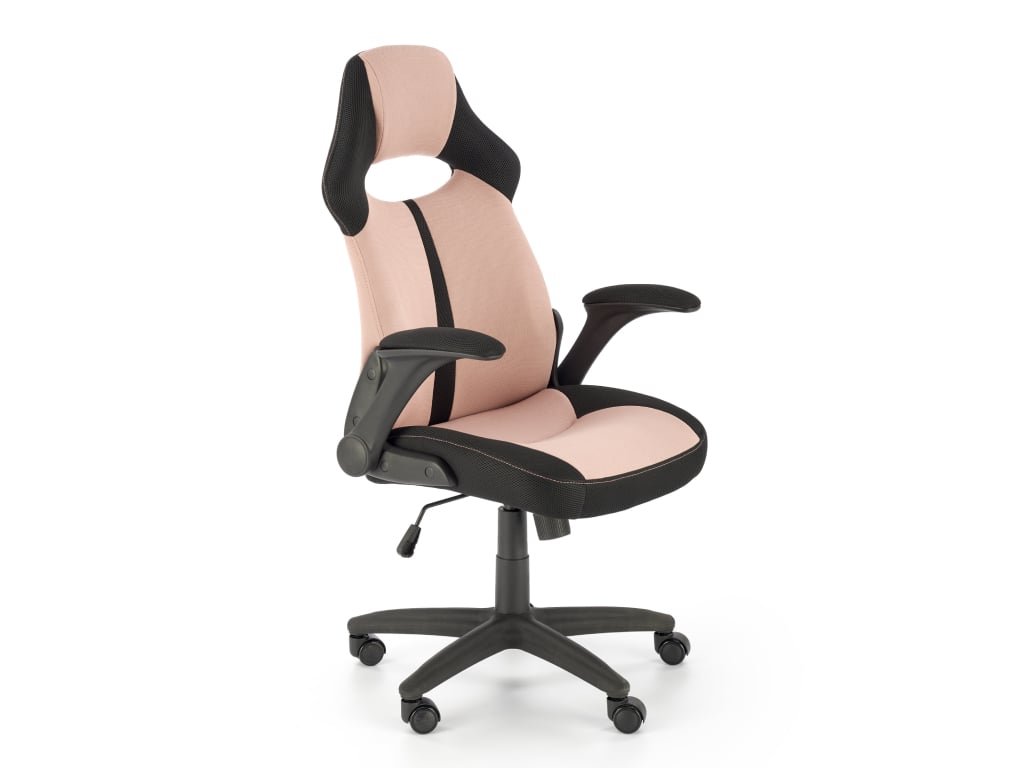 Fotel biurowy BLOOM różowy/czarny