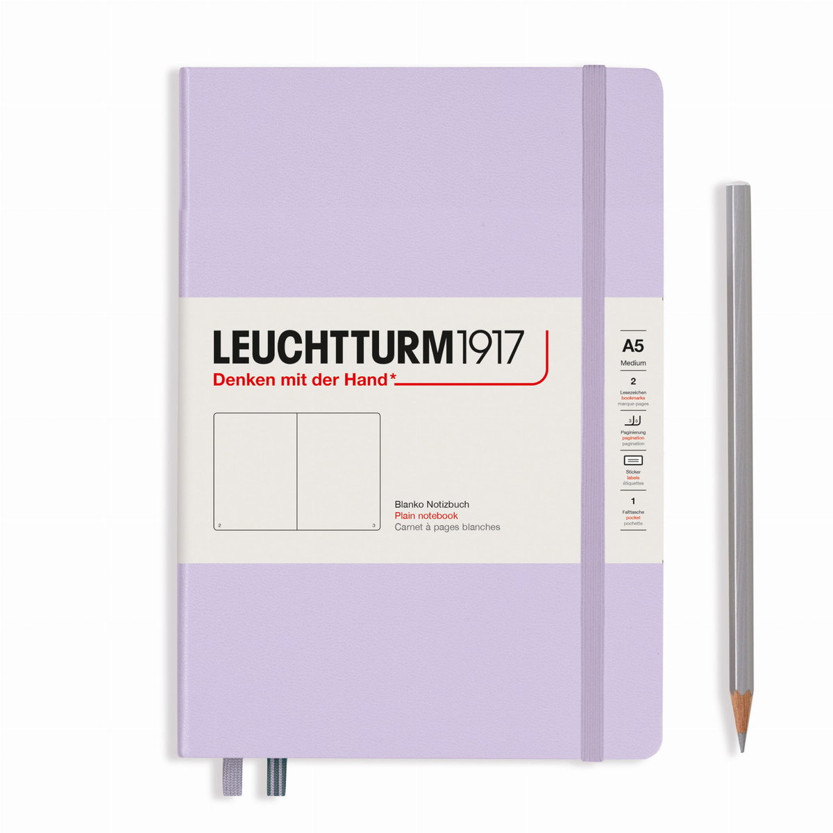 Notatnik Leuchtturm1917 Medium A5, Gładki, Lilac