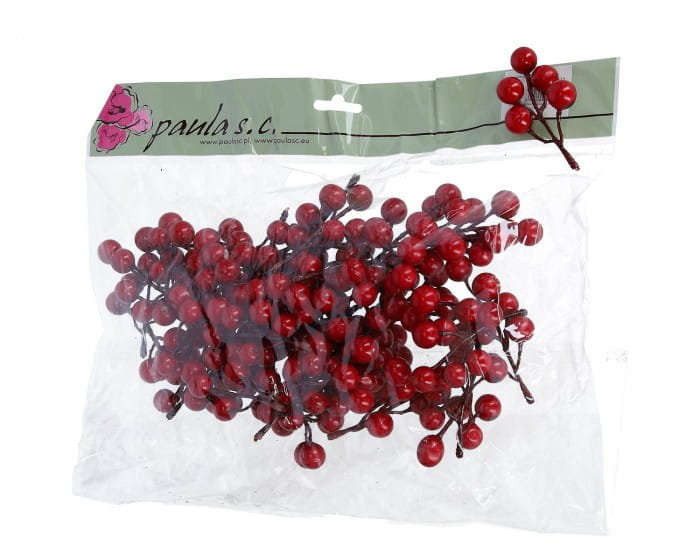[050222] Owoce kulki w kiściach czerwone 50szt