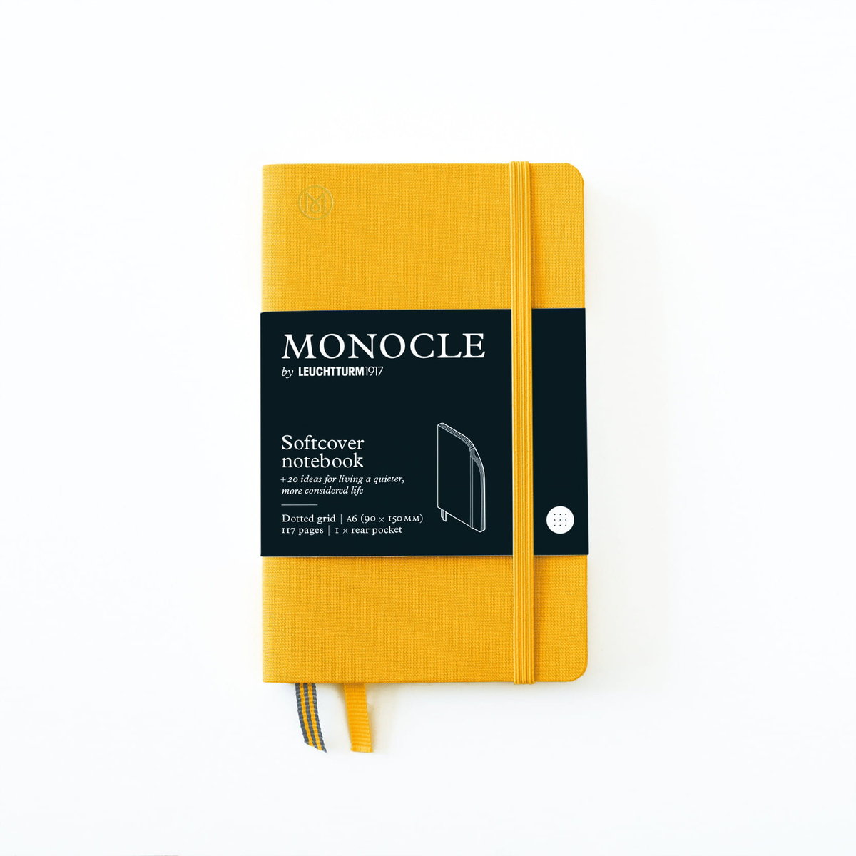 Notatnik Monocle by Leuchtturm1917 Pocket A6, Miękka Oprawa, Kropki, Żółty