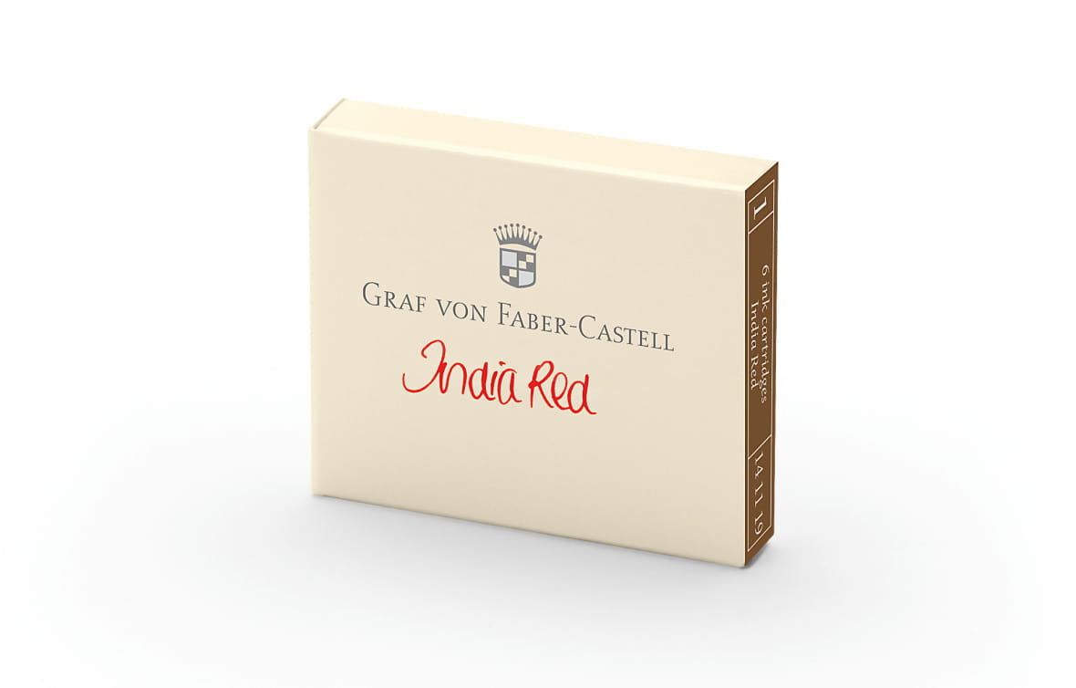 Naboje Graf von Faber-Castell India Red 6szt.