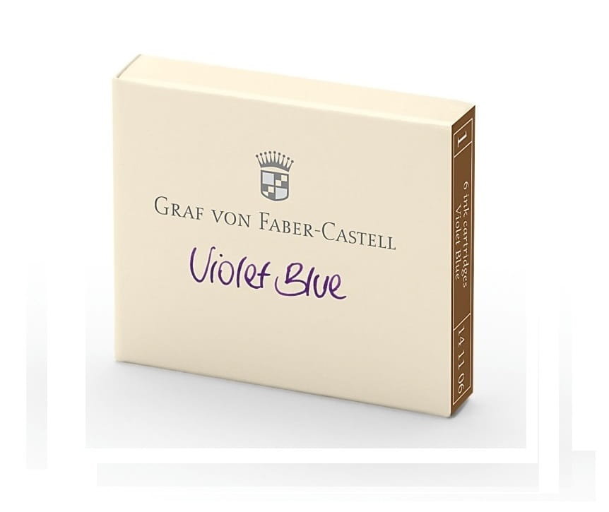 Naboje Graf von Faber-Castell Violet Blue 6szt.