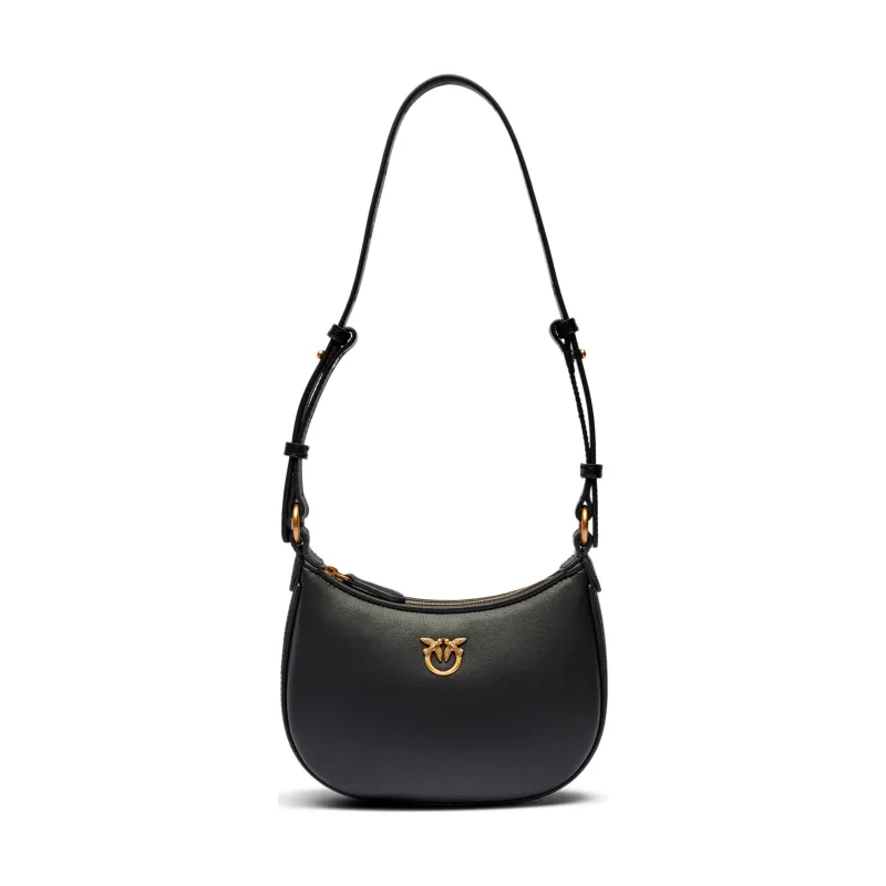 Pinko Skórzana torebka na ramię HALF MOON BABY