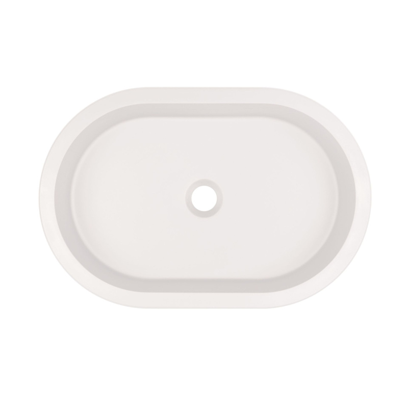 Deante Silia Umywalka granitowa podblatowa/wpuszczana owalna alabaster CQS_AU6U