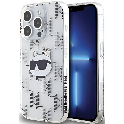 Karl Lagerfeld IML Choupette Head & Monogram - Etui iPhone 15 Pro Max (przezroczysty)