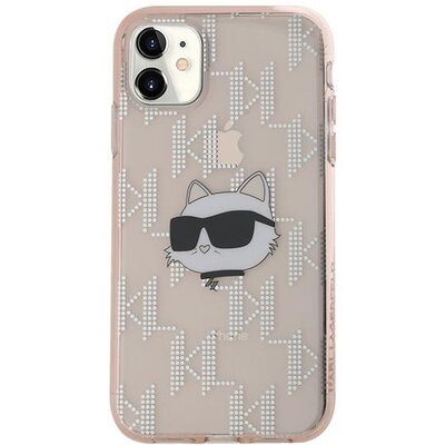 Karl Lagerfeld IML Choupette Head & Monogram - Etui iPhone 11 (różowy)
