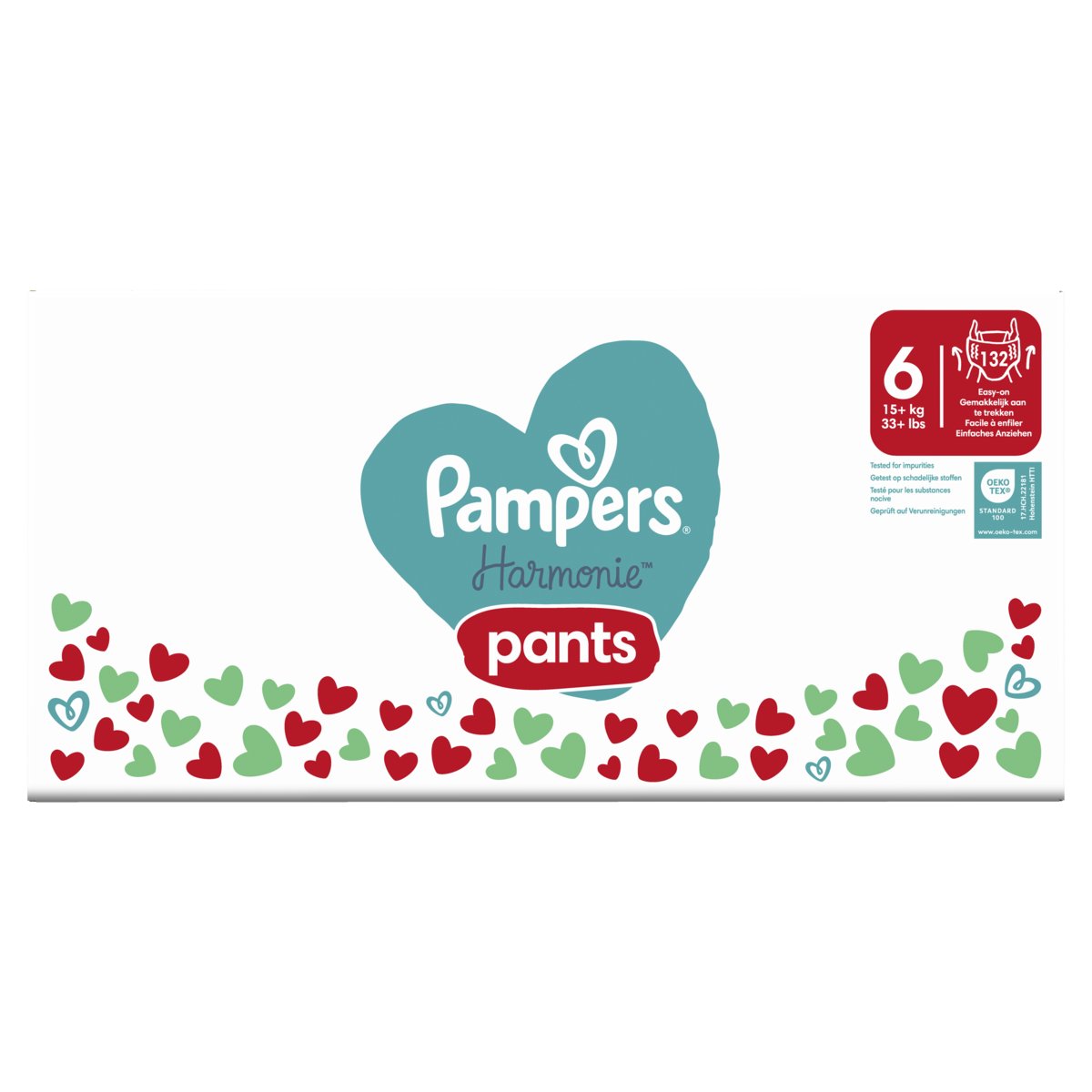 Pampers Harmonie Baby Pieluchomajtki, rozmiar 6, 132 sztuk, 15kg+